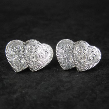 Western Heart Earrings Montana Silversmiths