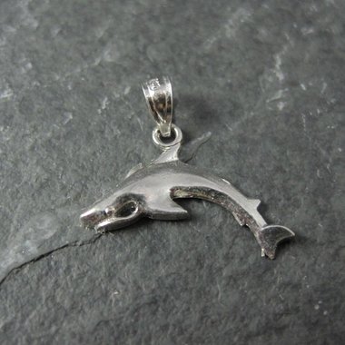 Tiny Sterling Silver Shark Pendant