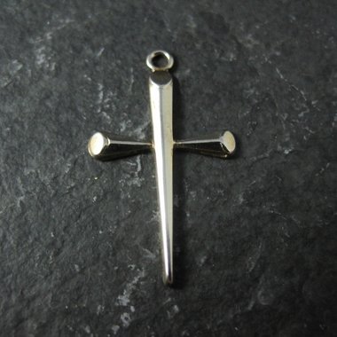 Small Sterling Silver Cross Charm