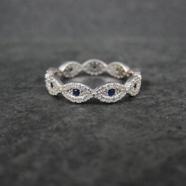 Sterling Silver Evil Eye Ring Size 7