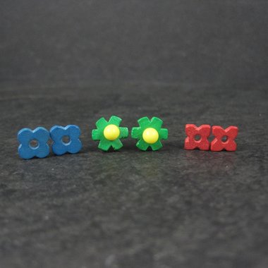 1990s Avon Interchangeable Flower Stud Earrings