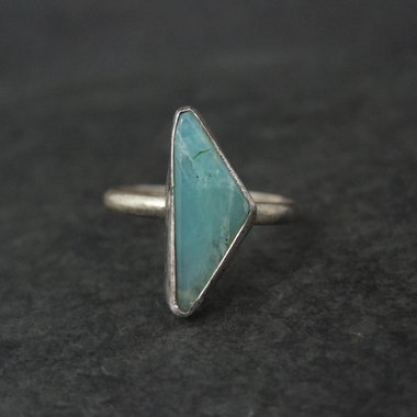 Handmade Vintage Sterling Quartz Ring Size 10