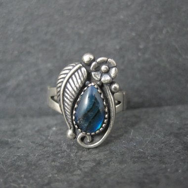 Southwestern Abalone Feather Ring Many Sizes Available NOS
